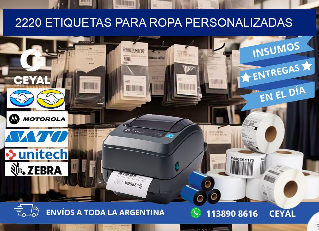 2220 Etiquetas para ropa personalizadas