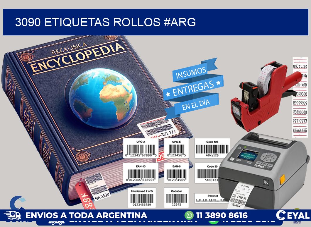 3090 etiquetas rollos #ARG