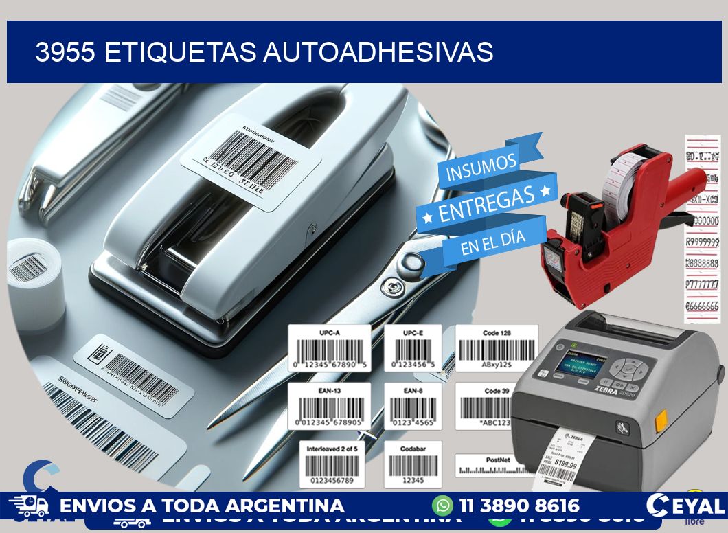 3955 etiquetas autoadhesivas