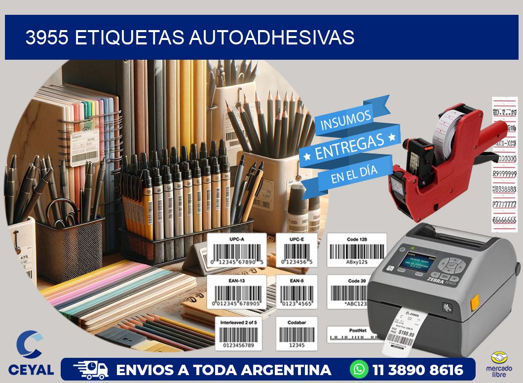 3955 etiquetas autoadhesivas
