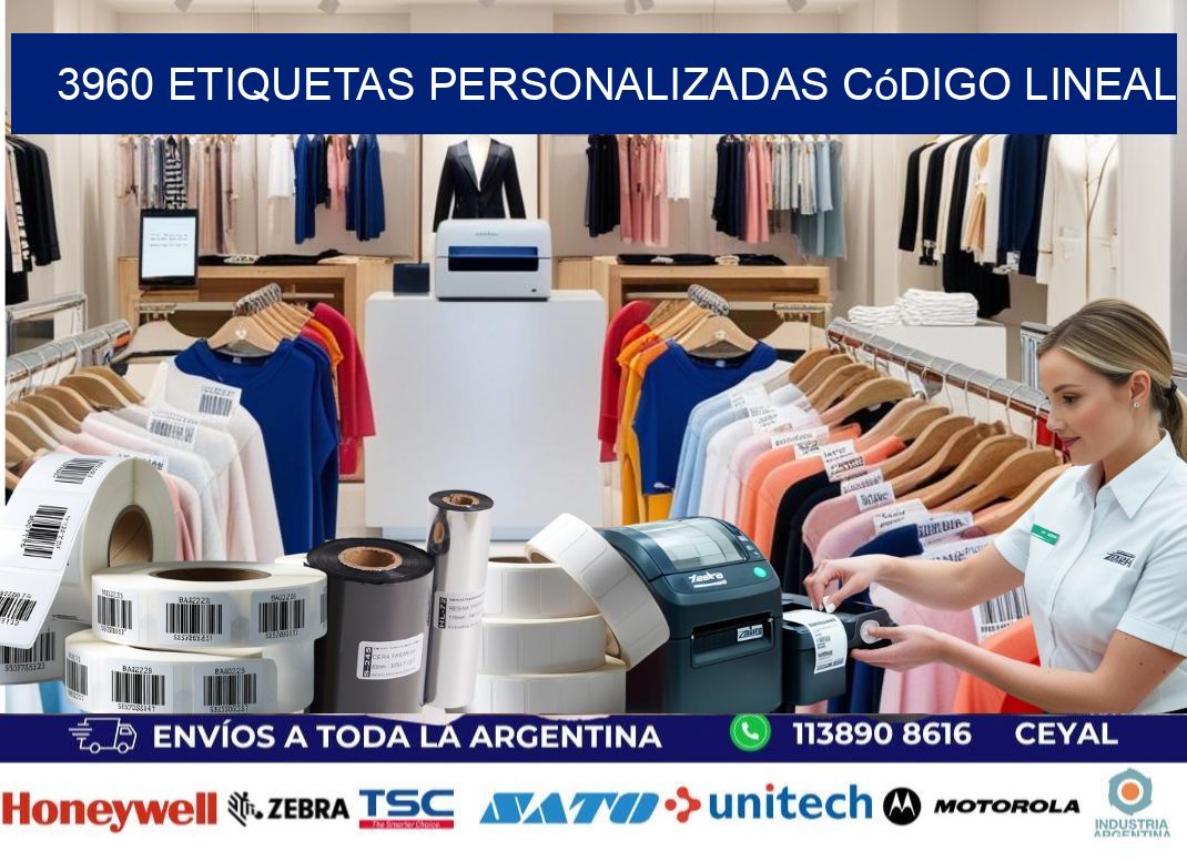 3960 Etiquetas personalizadas código lineal