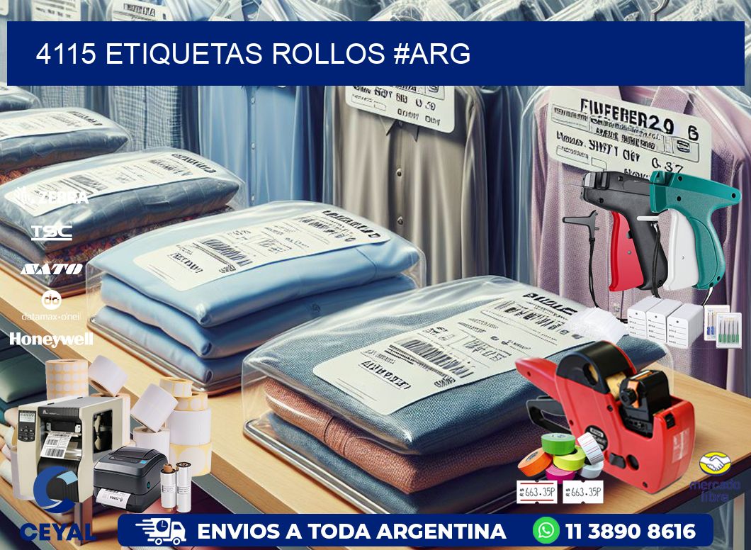 4115 etiquetas rollos #ARG