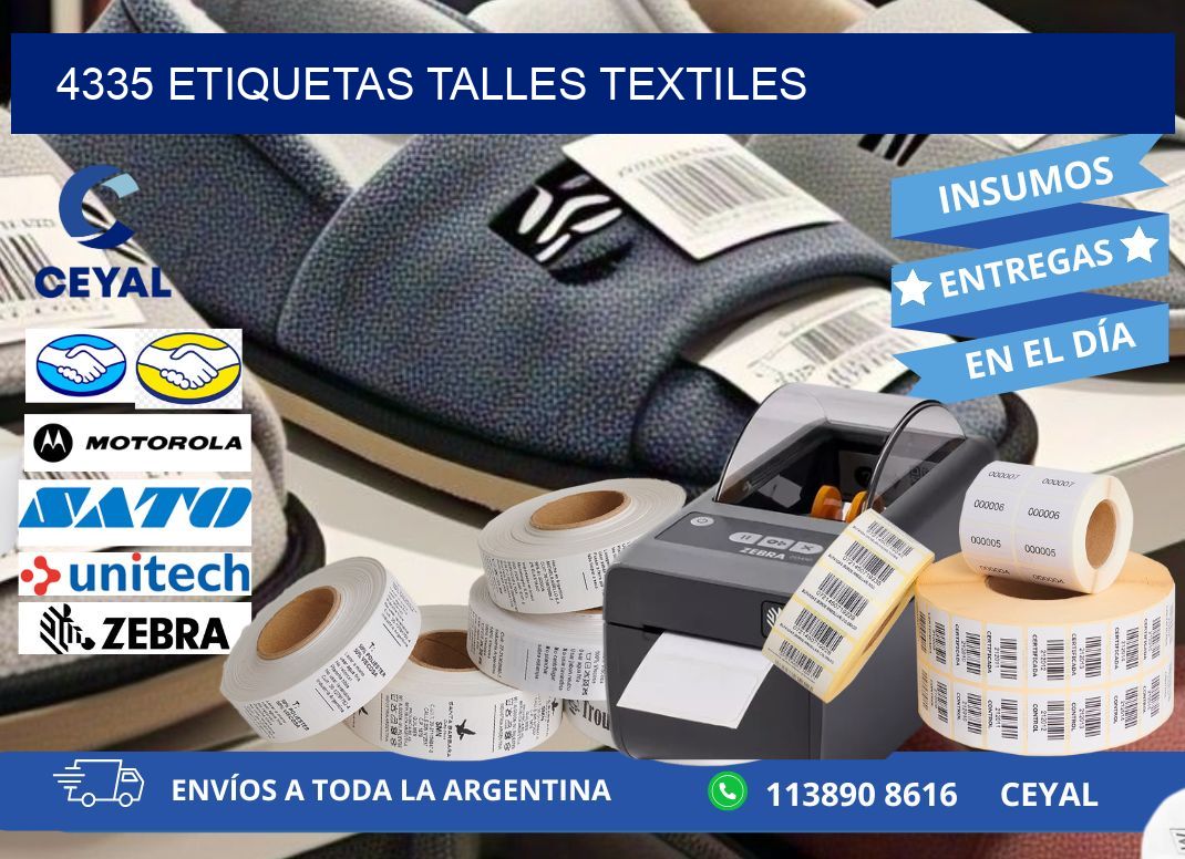 4335 ETIQUETAS TALLES TEXTILES