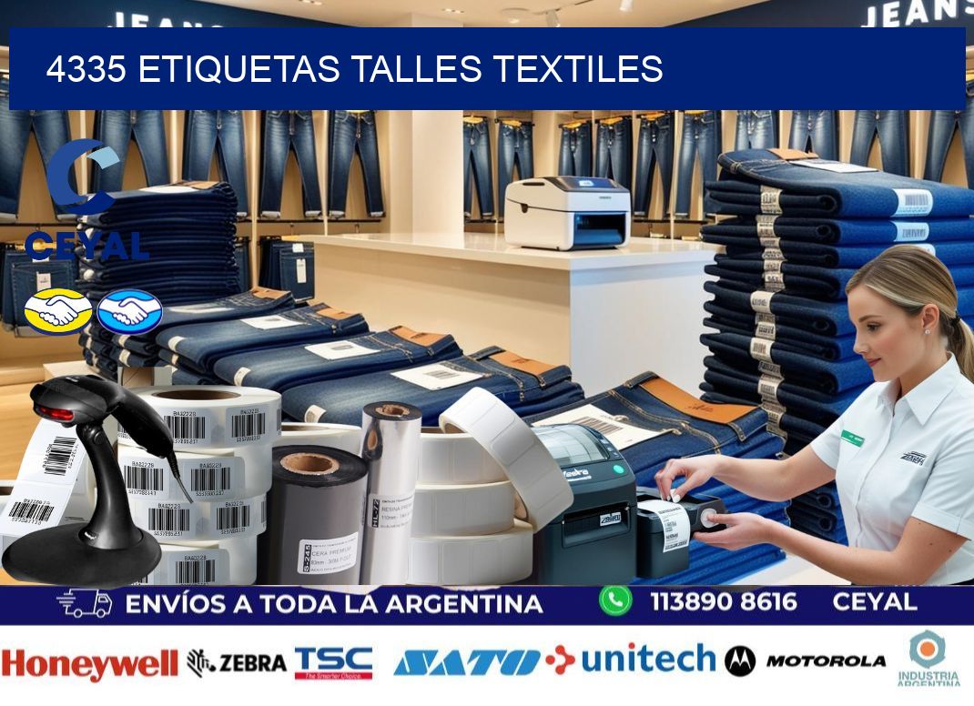 4335 ETIQUETAS TALLES TEXTILES