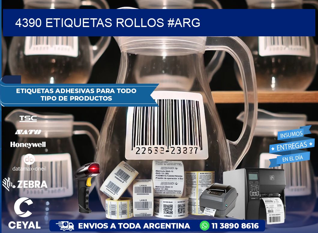 4390 etiquetas rollos #ARG