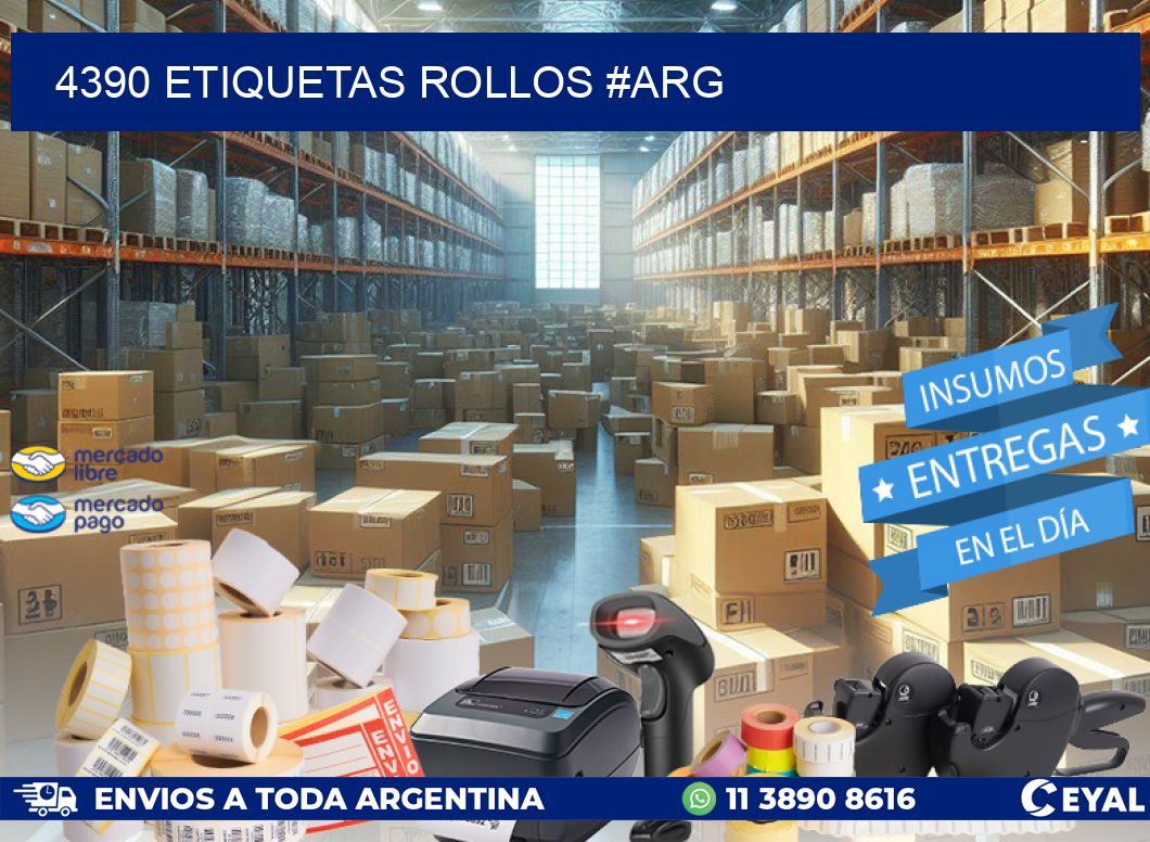 4390 etiquetas rollos #ARG