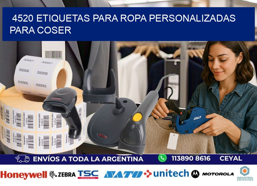 4520 Etiquetas para ropa personalizadas para coser