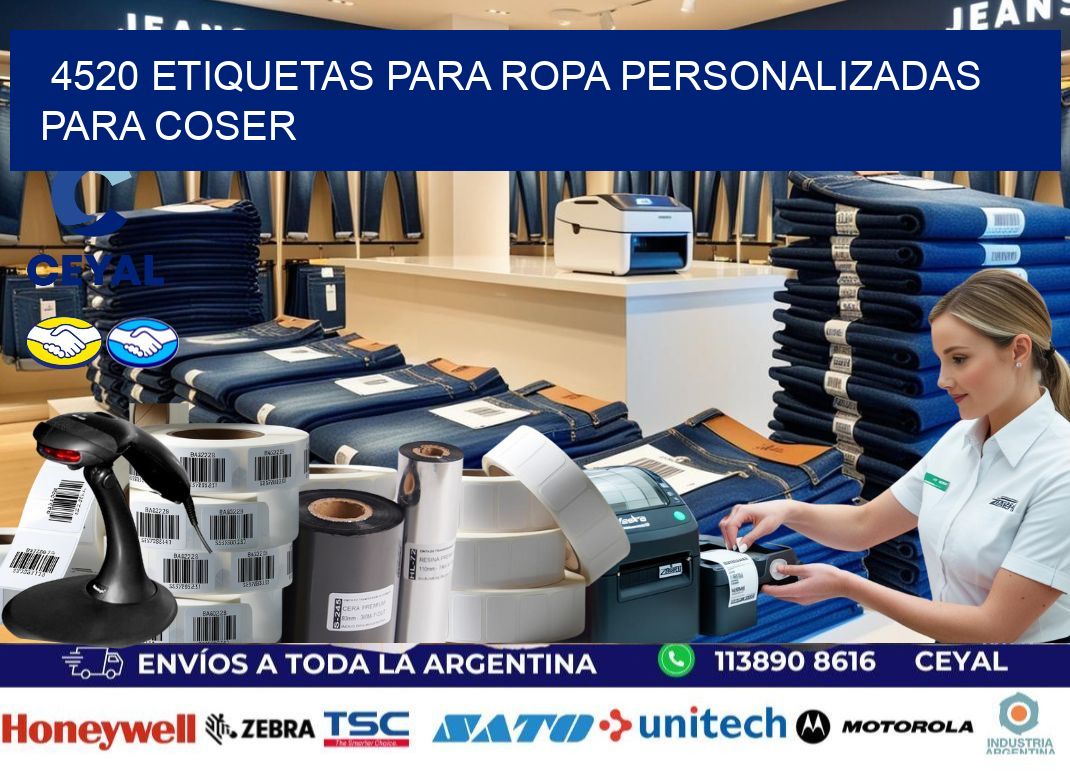 4520 Etiquetas para ropa personalizadas para coser