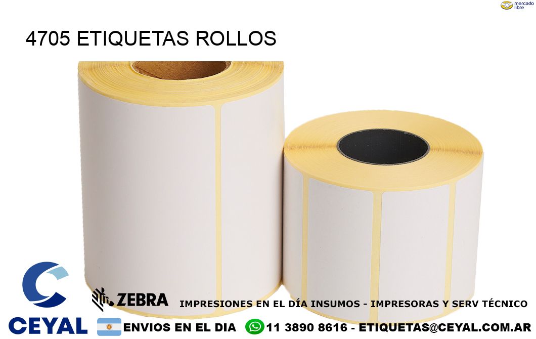 4705 etiquetas rollos