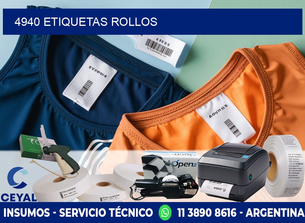 4940 etiquetas rollos