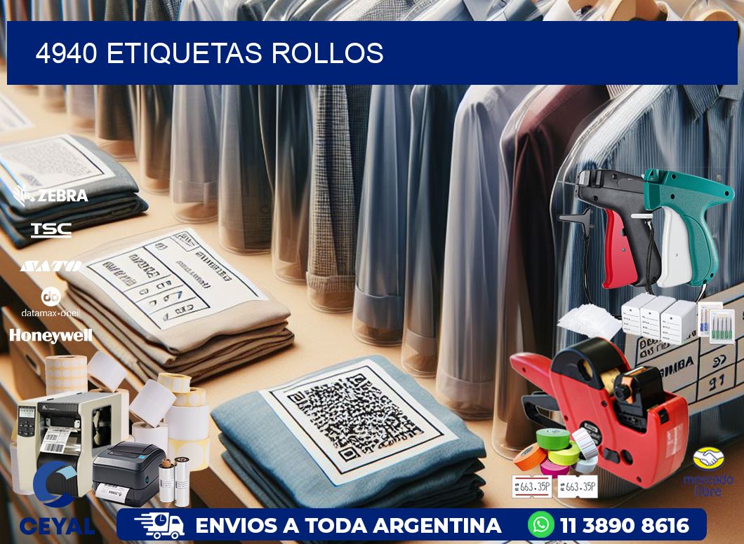4940 etiquetas rollos