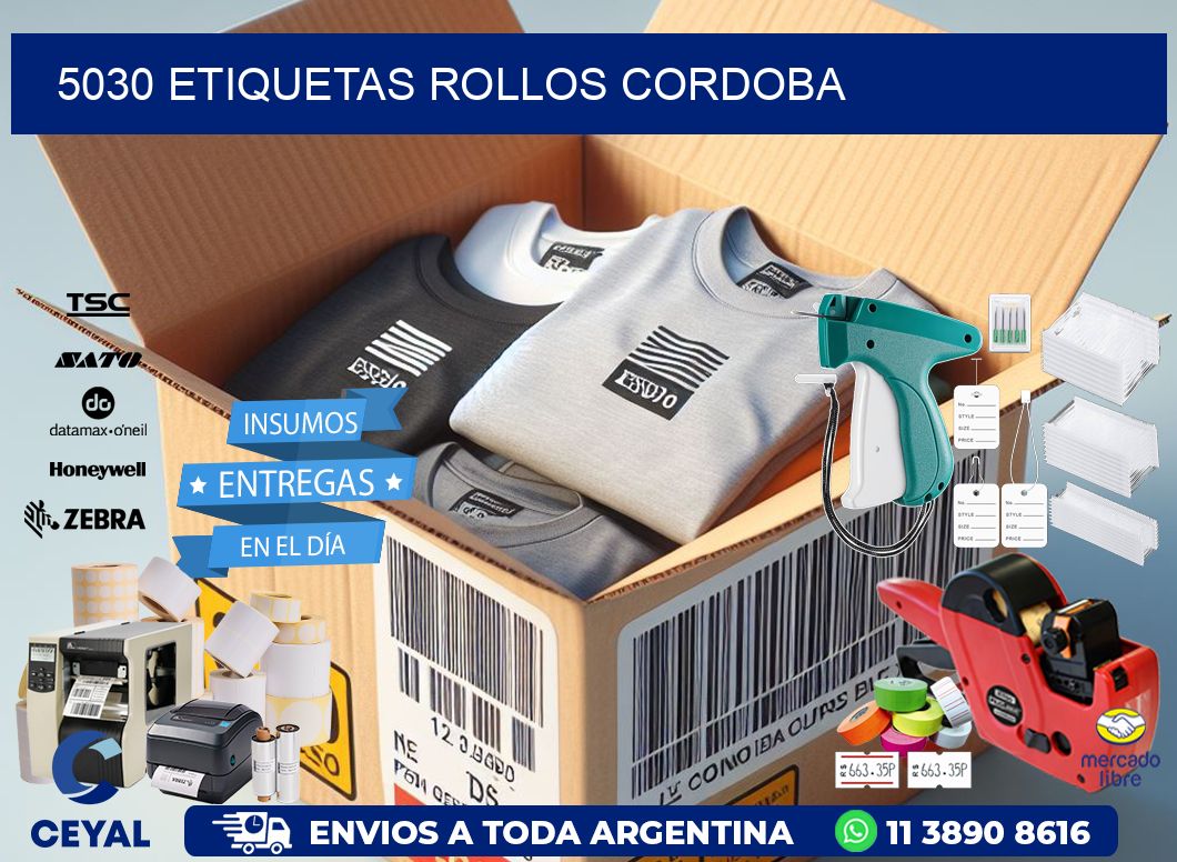 5030 etiquetas rollos CORDOBA