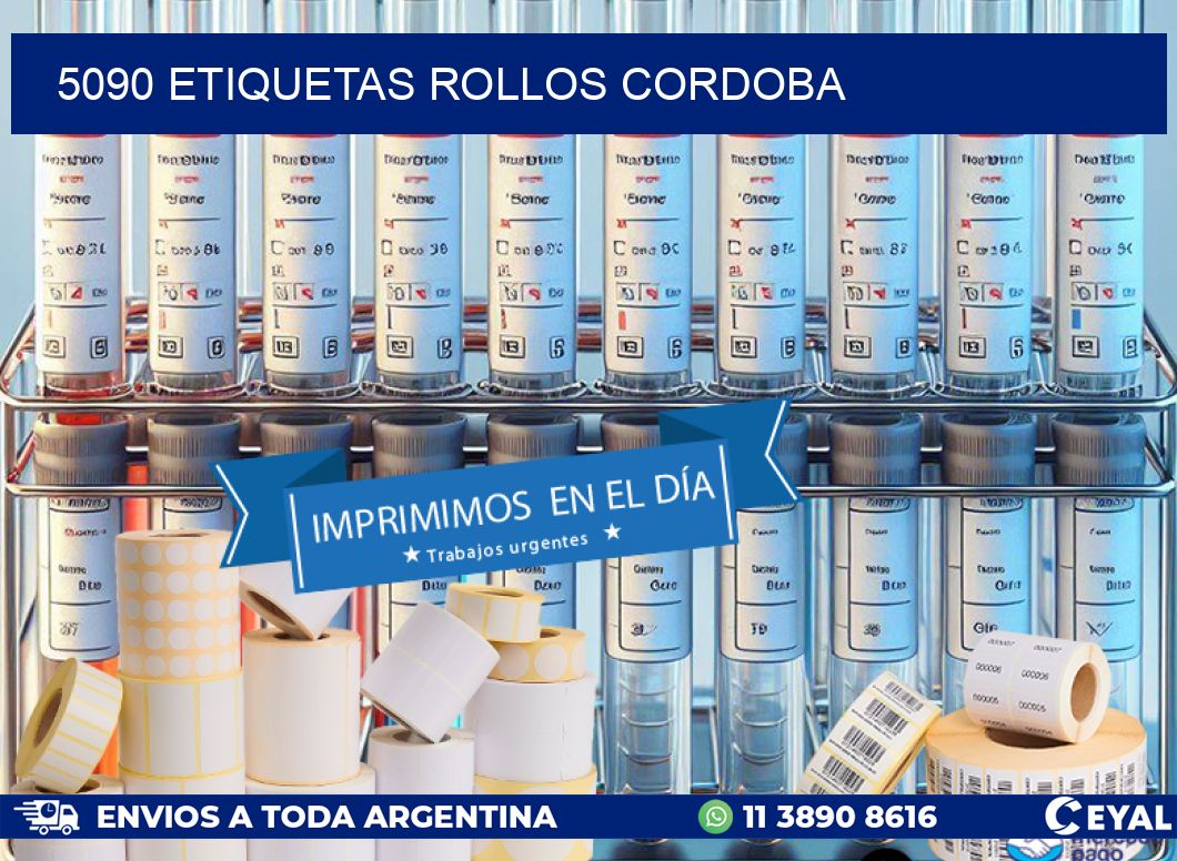 5090 etiquetas rollos CORDOBA