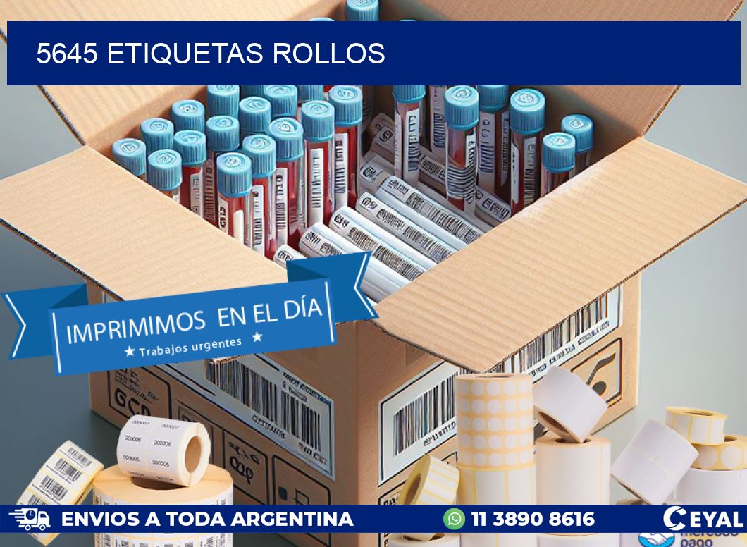 5645 etiquetas rollos