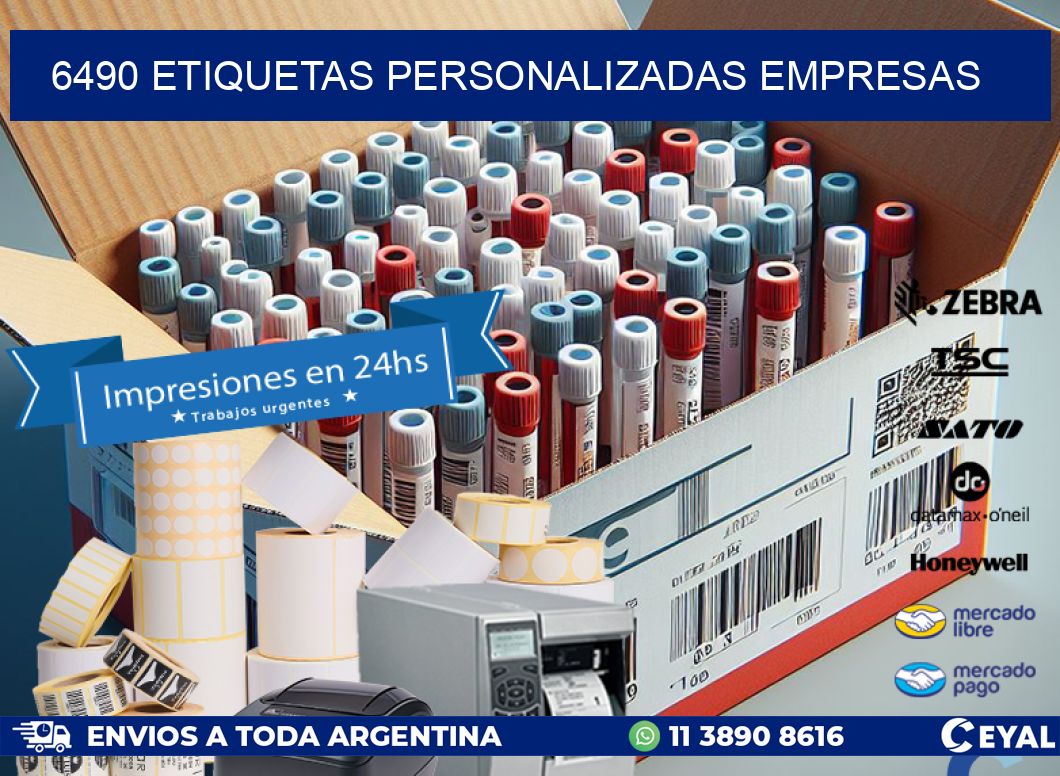 6490 Etiquetas personalizadas empresas