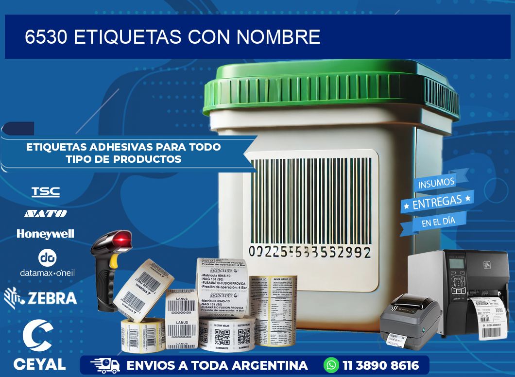 6530 etiquetas con nombre
