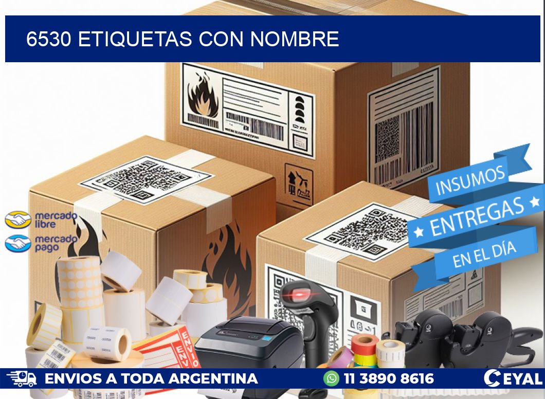 6530 etiquetas con nombre