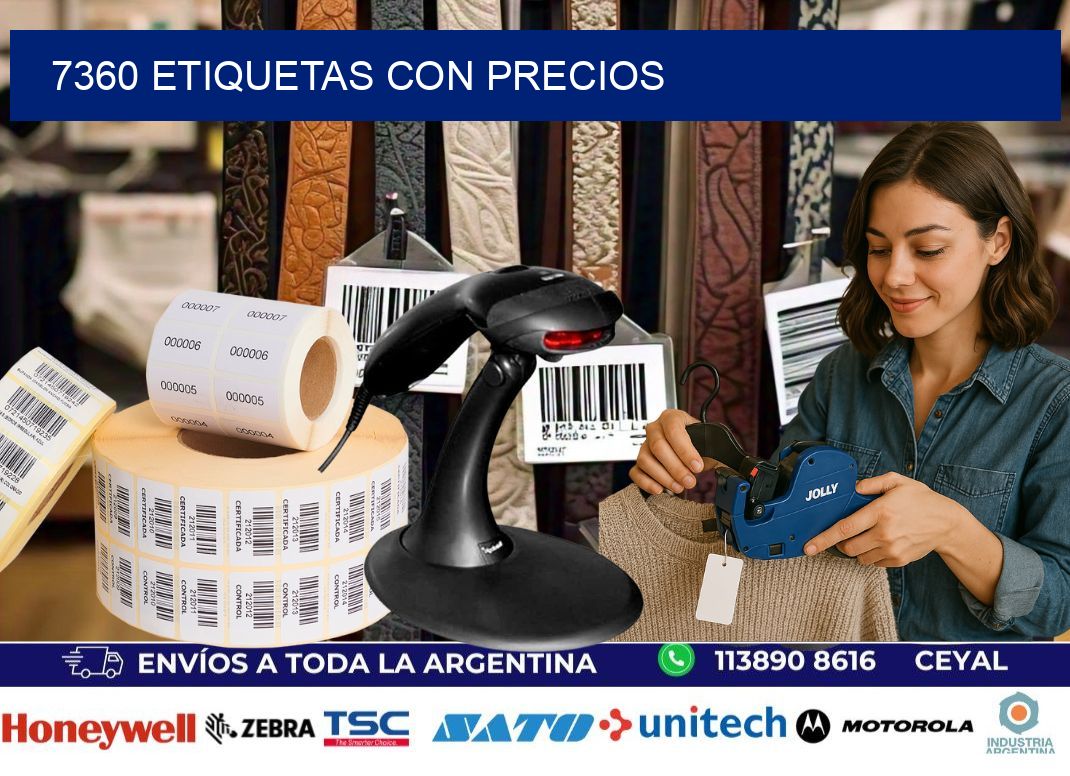 7360 etiquetas con precios