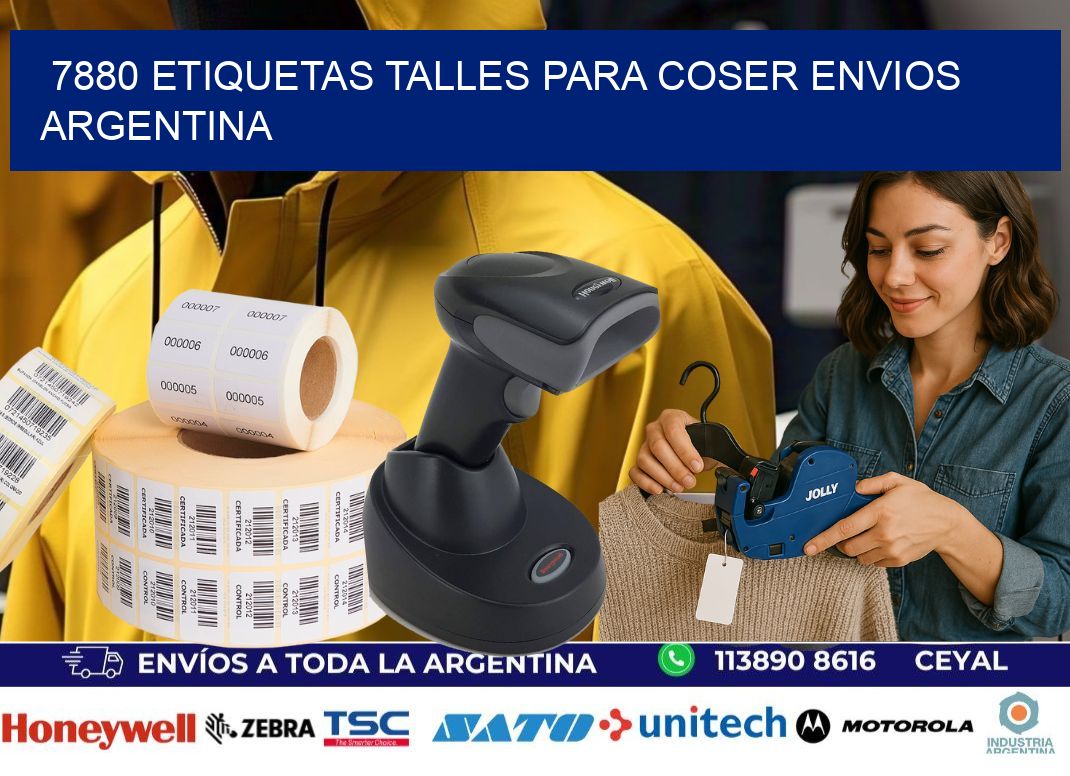 7880 ETIQUETAS TALLES PARA COSER ENVIOS ARGENTINA