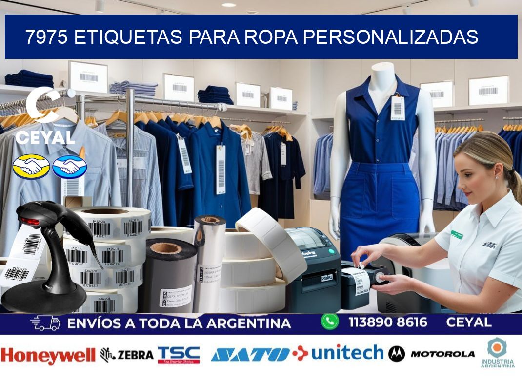 7975 Etiquetas para ropa personalizadas