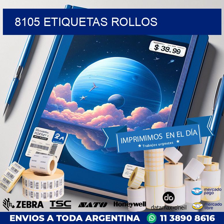8105 etiquetas rollos