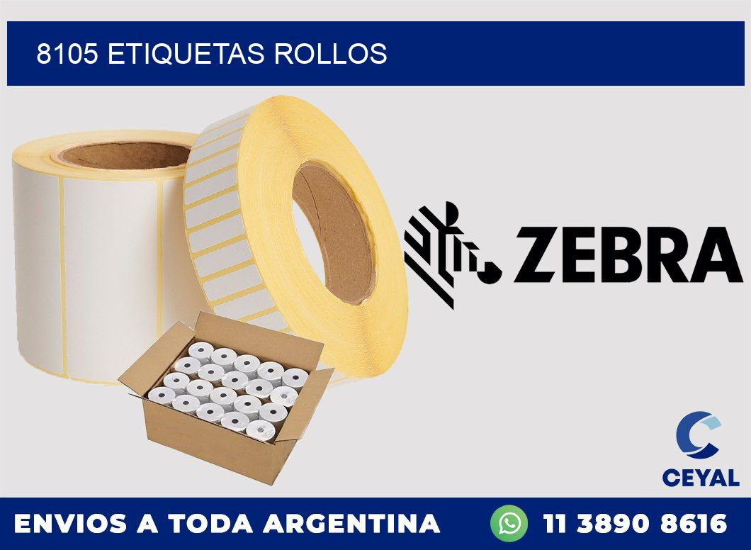 8105 etiquetas rollos