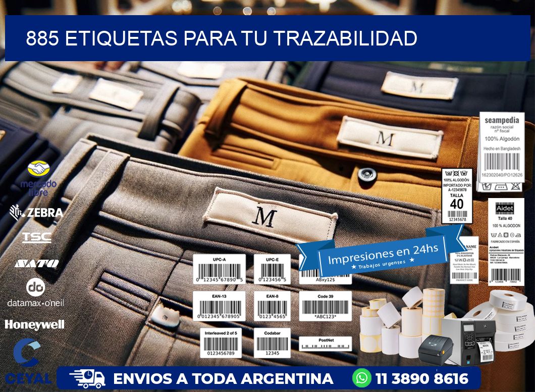 885 etiquetas para tu trazabilidad