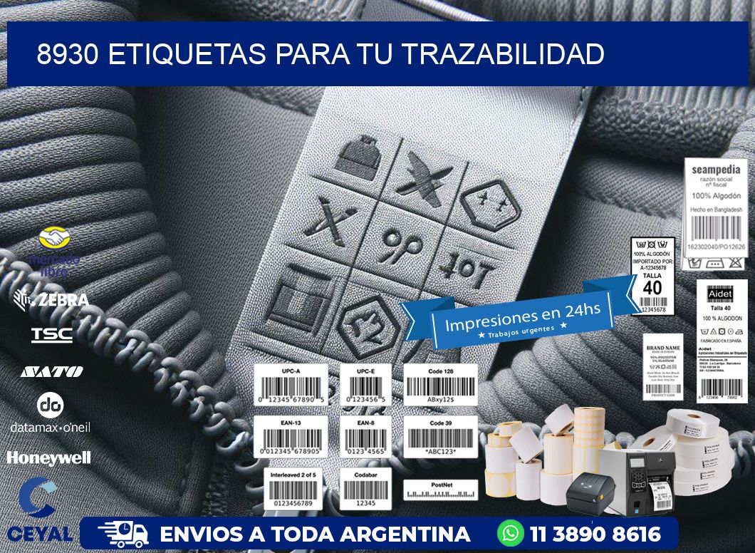 8930 etiquetas para tu trazabilidad