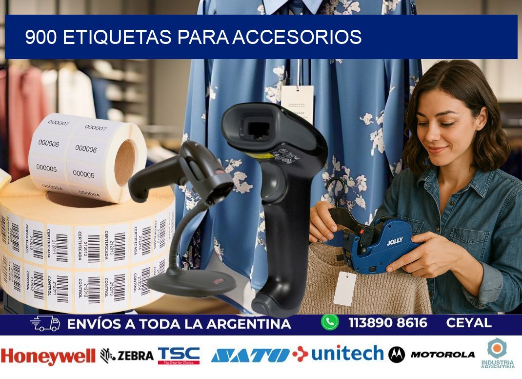 900 Etiquetas para accesorios