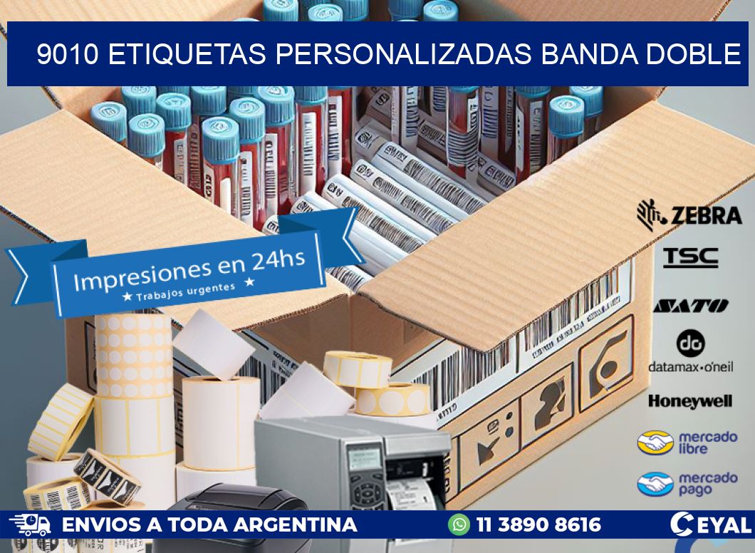 9010 Etiquetas personalizadas banda doble
