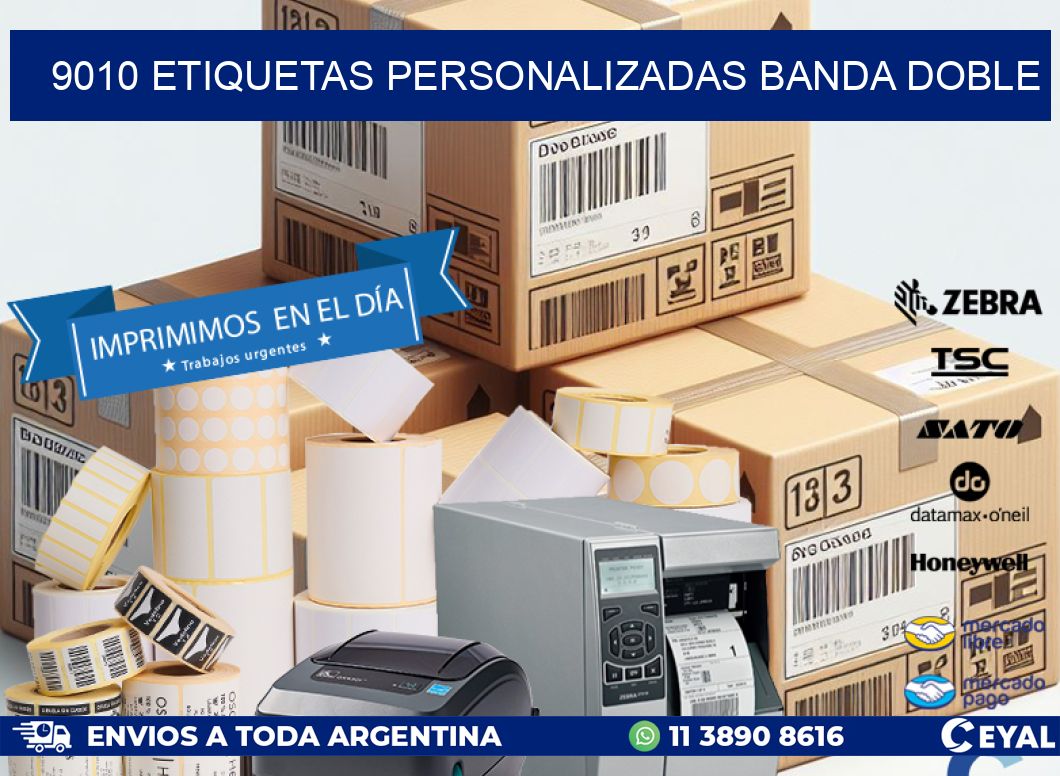 9010 Etiquetas personalizadas banda doble