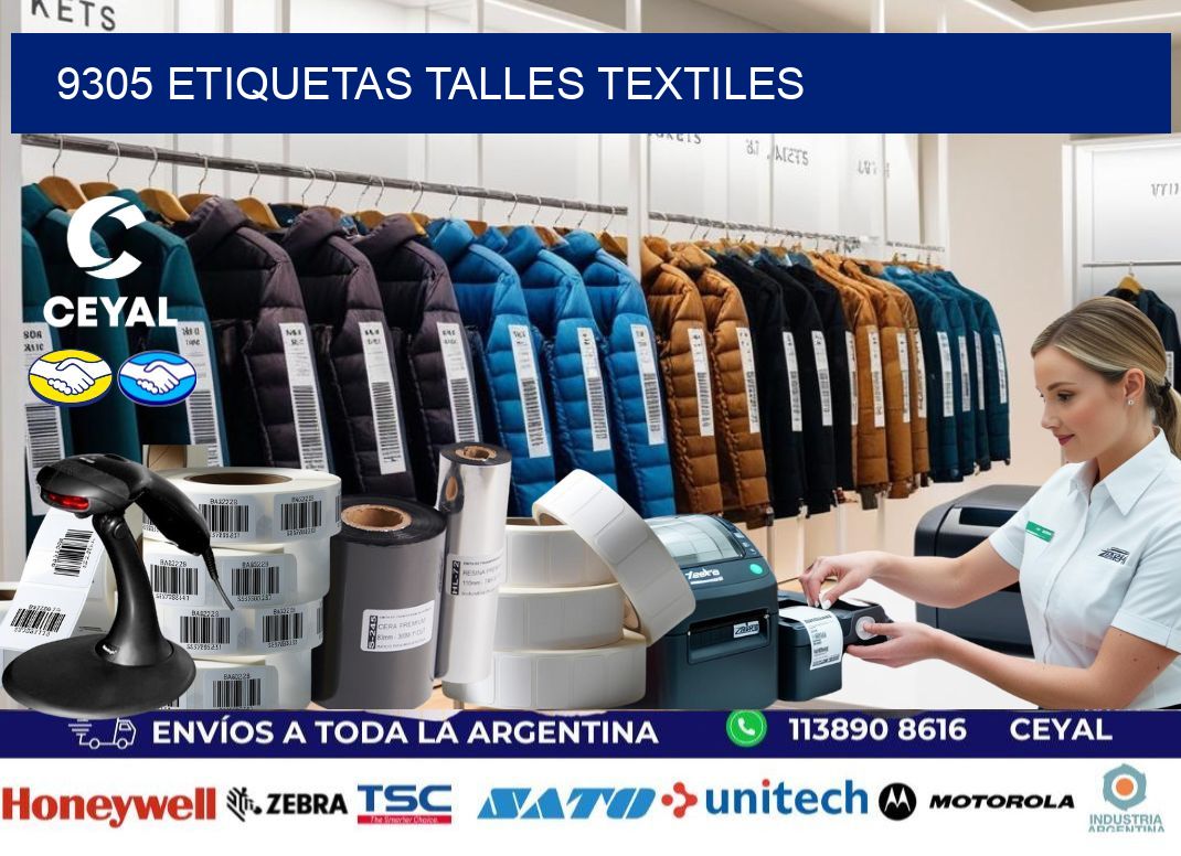 9305 ETIQUETAS TALLES TEXTILES