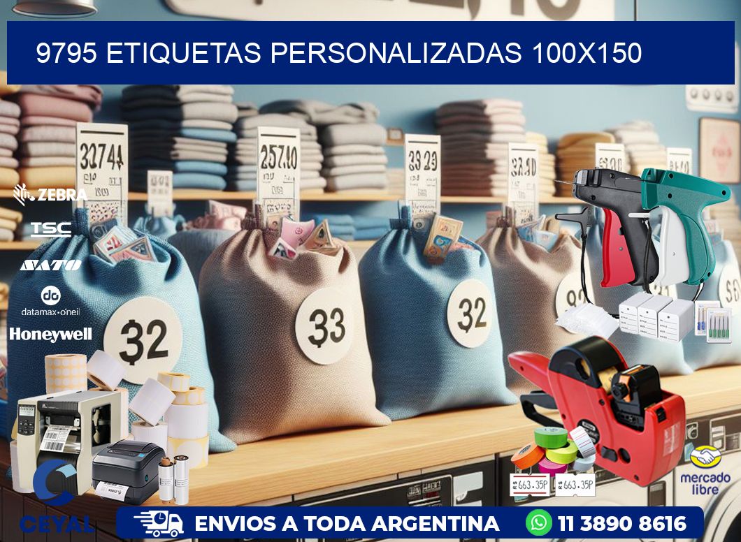 9795 Etiquetas personalizadas 100x150