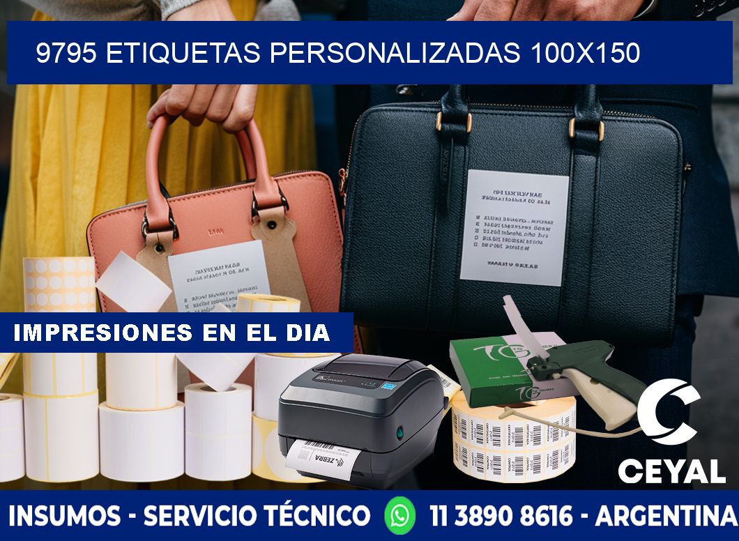 9795 Etiquetas personalizadas 100x150