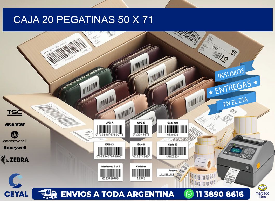 CAJA 20 PEGATINAS 50 x 71
