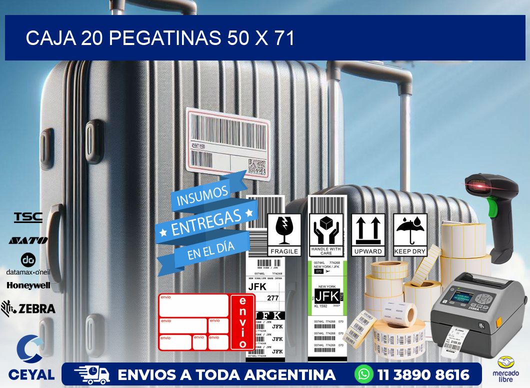 CAJA 20 PEGATINAS 50 x 71