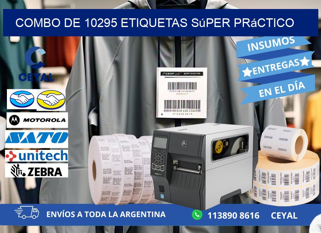 Combo de 10295 etiquetas súper práctico