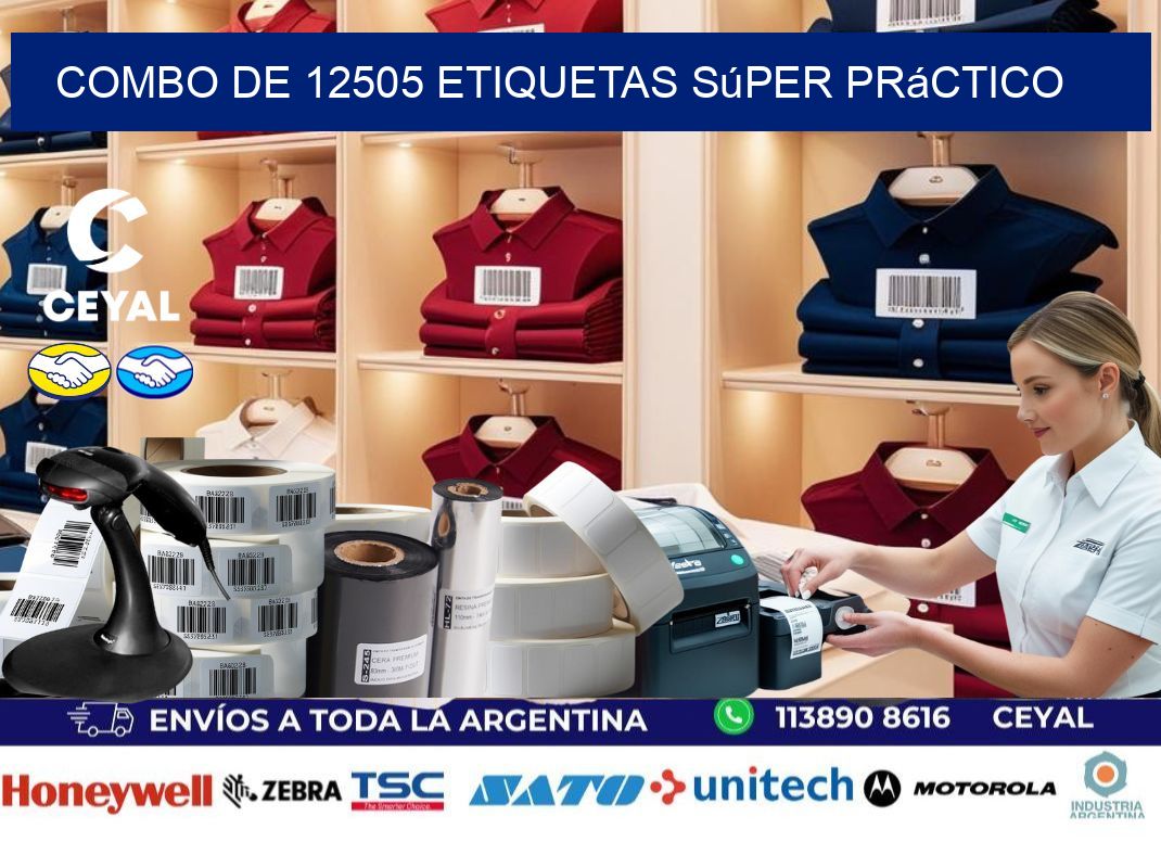 Combo de 12505 etiquetas súper práctico