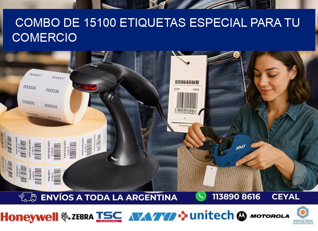 Combo de 15100 etiquetas especial para tu comercio