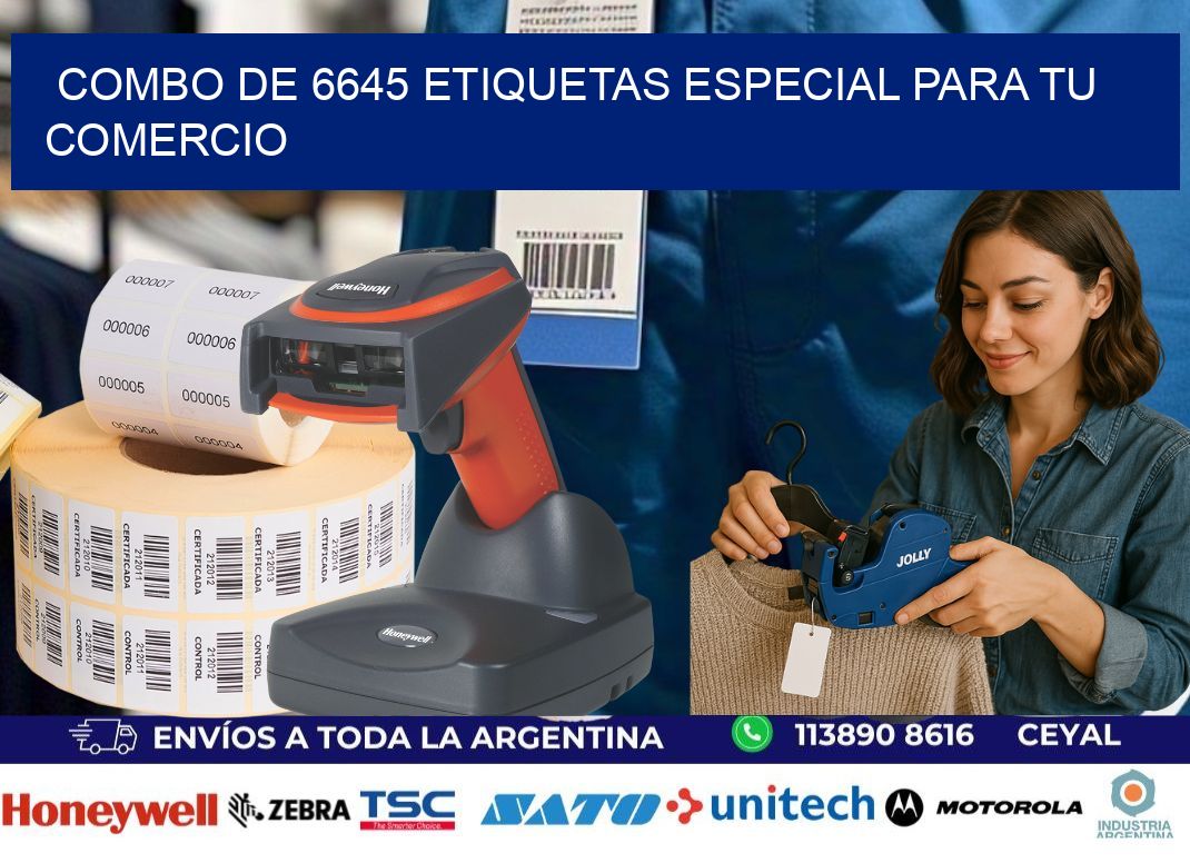 Combo de 6645 etiquetas especial para tu comercio