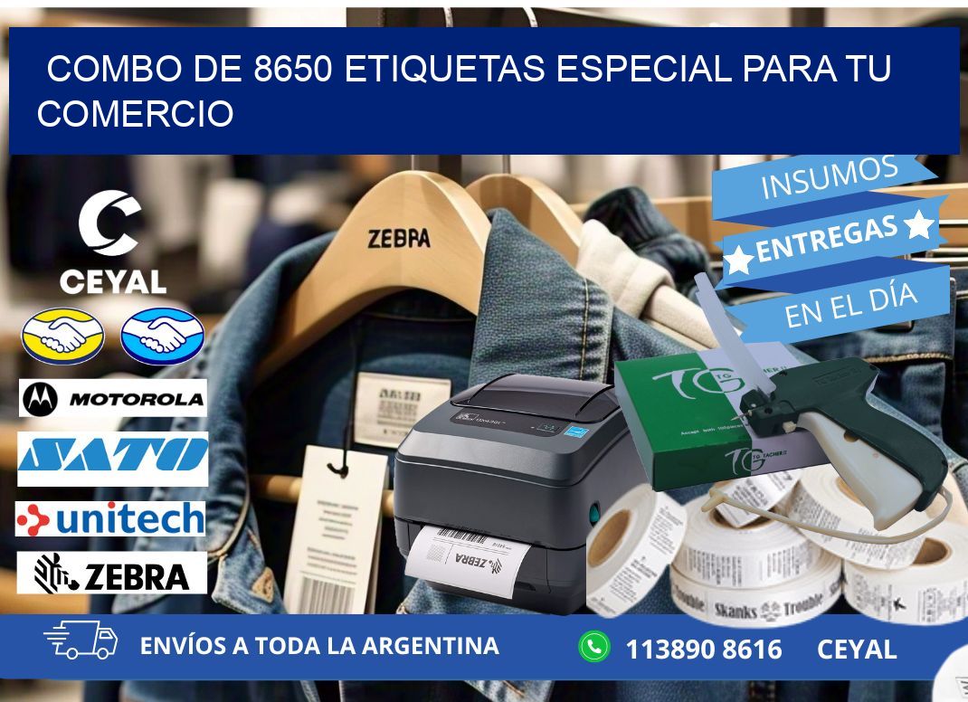 Combo de 8650 etiquetas especial para tu comercio