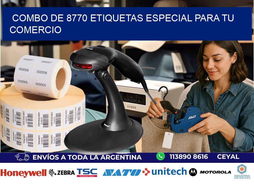 Combo de 8770 etiquetas especial para tu comercio