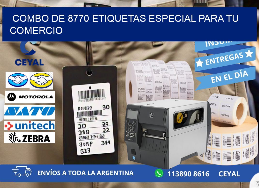 Combo de 8770 etiquetas especial para tu comercio