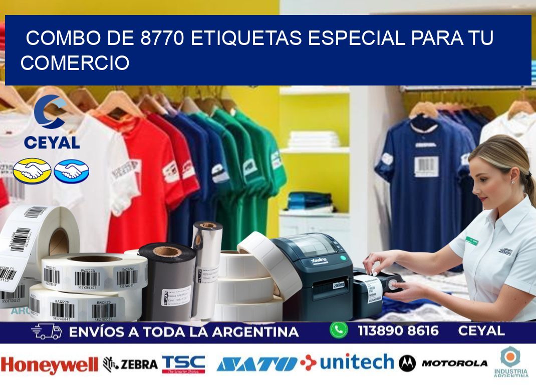 Combo de 8770 etiquetas especial para tu comercio