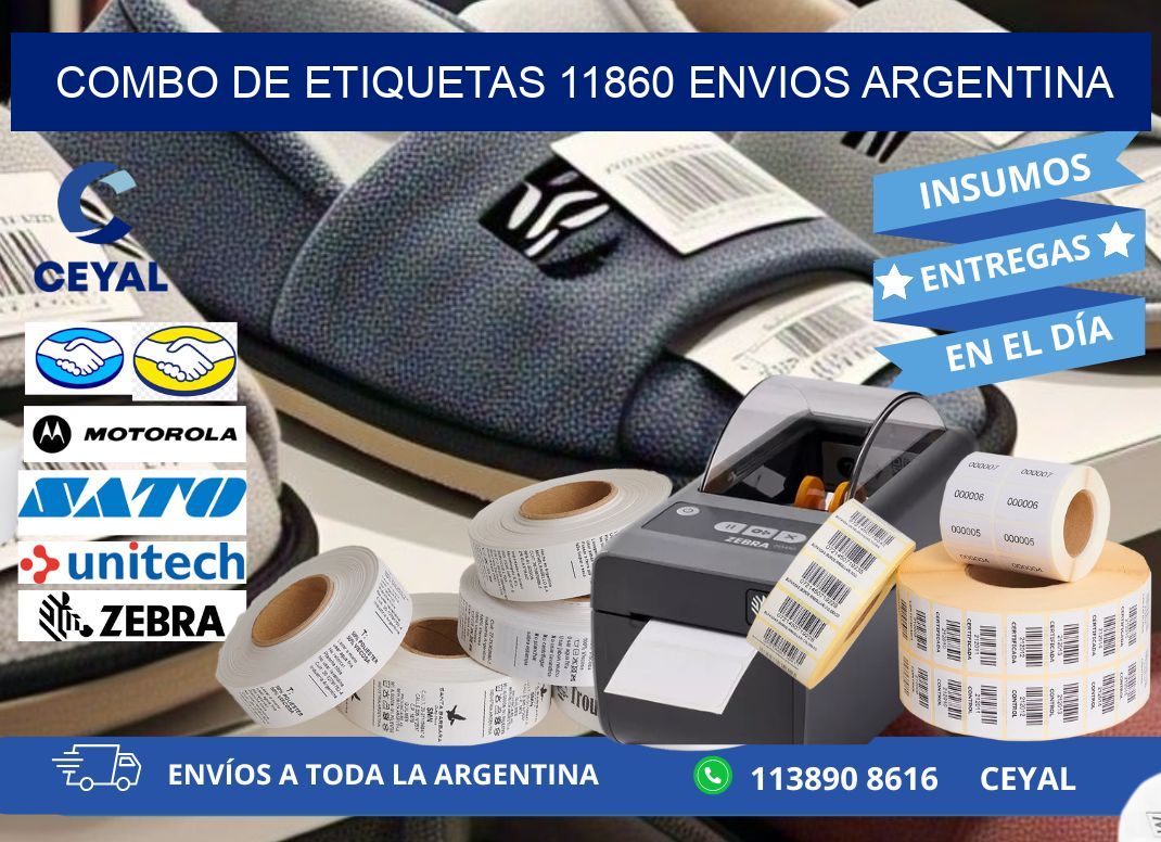 Combo de etiquetas 11860 ENVIOS ARGENTINA