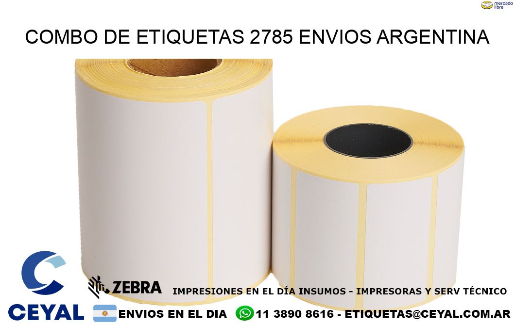 Combo de etiquetas 2785 ENVIOS ARGENTINA