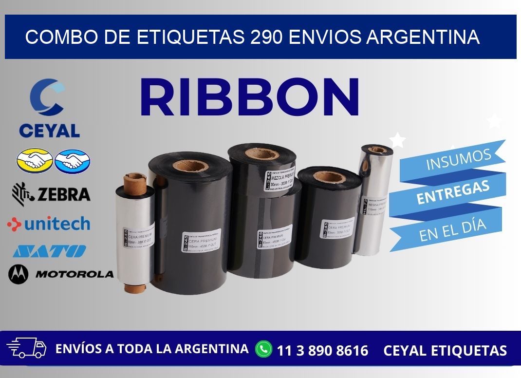Combo de etiquetas 290 ENVIOS ARGENTINA