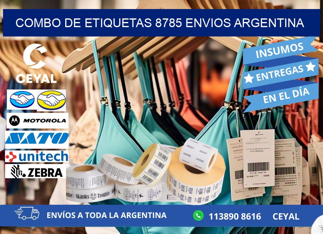 Combo de etiquetas 8785 ENVIOS ARGENTINA