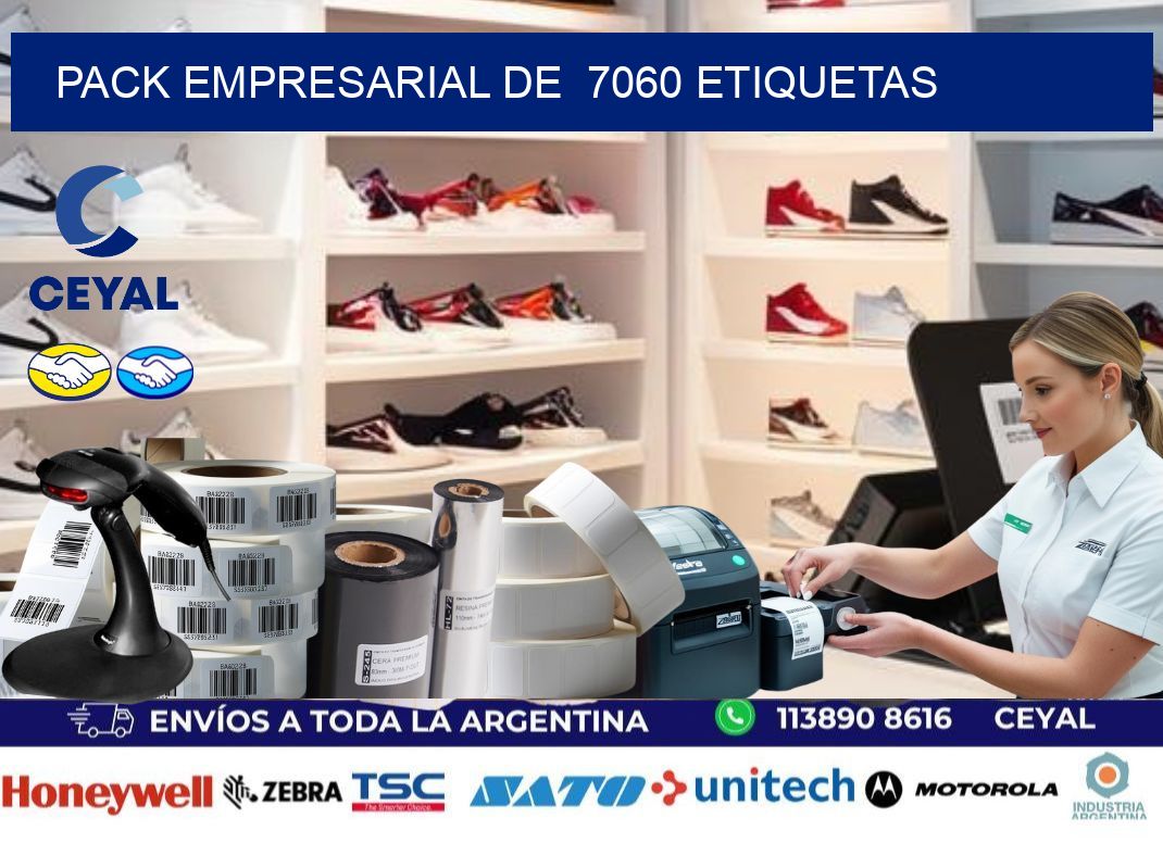 Pack empresarial de  7060 etiquetas