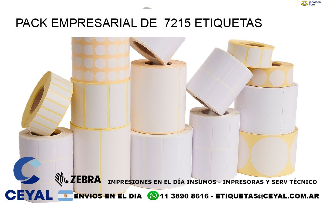 Pack empresarial de  7215 etiquetas